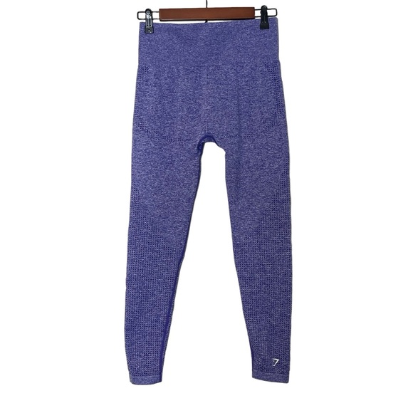 GymShark Vital Seamless 2.0 Leggings Size M Purple Athleisure Gym Workout - Picture 3 of 10